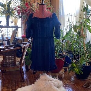 Parker Navy Lace Mini Dress